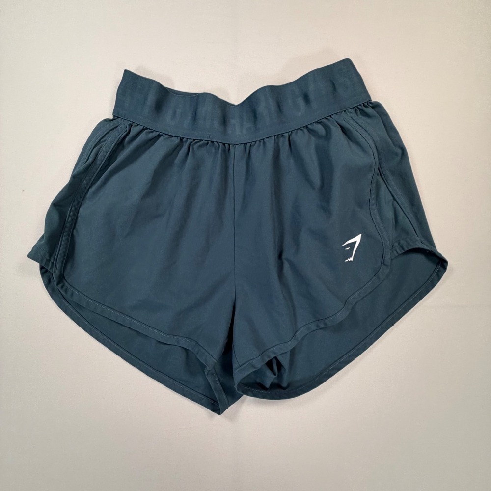Gymshark 3 pack Womens shorts Training Running Neon Green Teal Grey Size XS 0498 - Picture 6 of 11